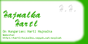 hajnalka hartl business card